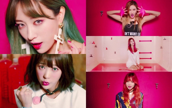 Kpop News: EXID đầy nóng bỏng trong vai nhân viên bán xăng “cuồng” màu hồng