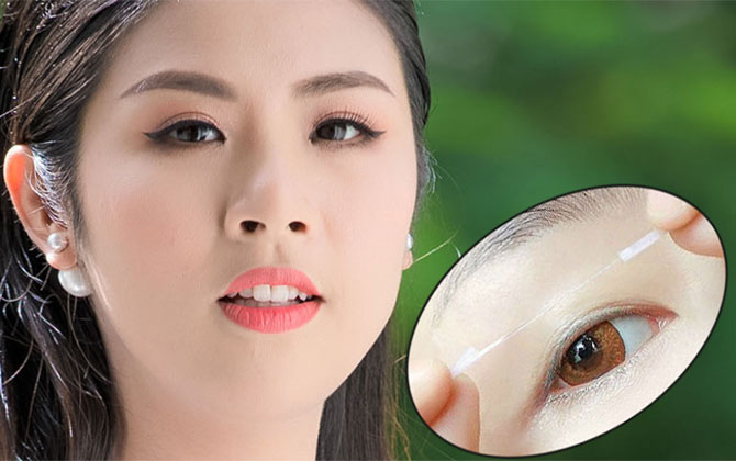 1 phút tự nhấn mí cho đôi mắt tròn như Ngọc Hân 