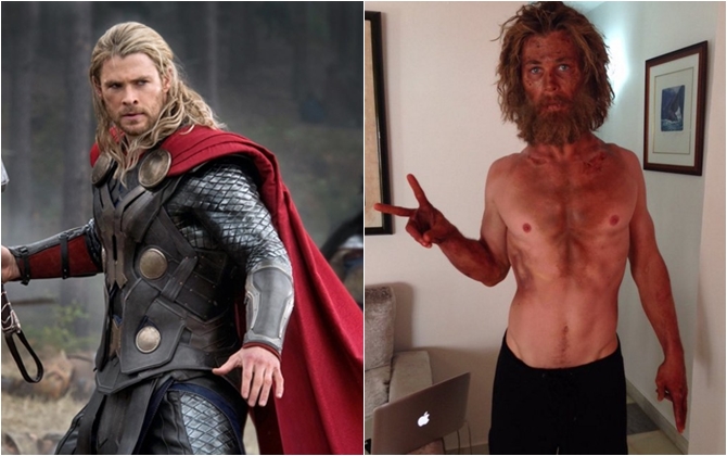 Thần Sấm Chris Hemsworth giảm cân “không phanh” trong phim mới