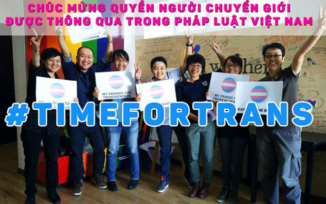 Quyền chuyển đổi giới tính được thừa nhận tại Việt Nam