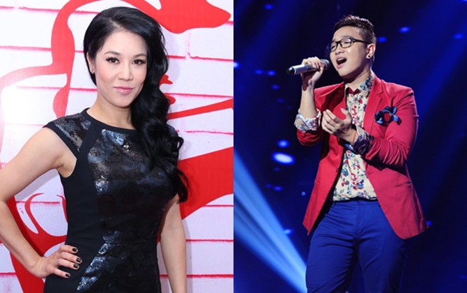 Thu Phương thu nạp "trò cưng" Hoàng Dũng sau The Voice 2015