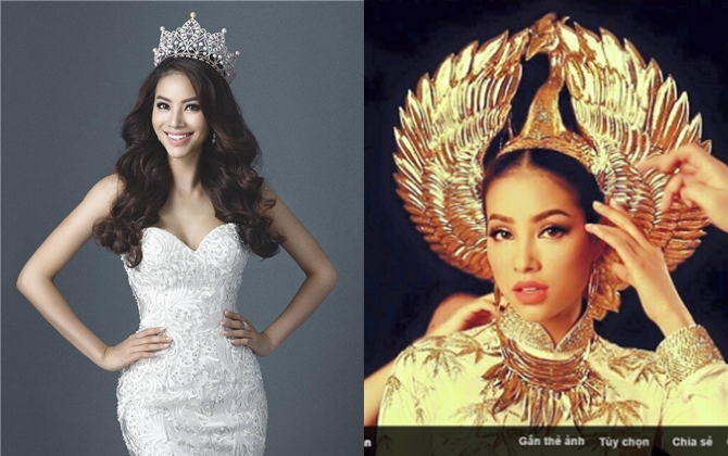 Miss Universe 2015: Vẻ đẹp quyền quý của Phạm Hương trong trang phục dân tộc