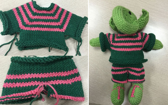 Hướng dẫn mẹ đan quần áo cực "cute" cho thú bông của bé