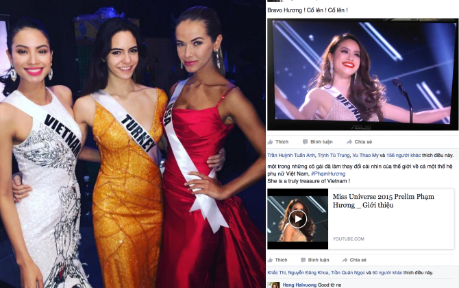 Cư dân mạng “phát sốt” vì khi nhìn Phạm Hương catwalk trong đêm Bán kết Miss Universe 2015