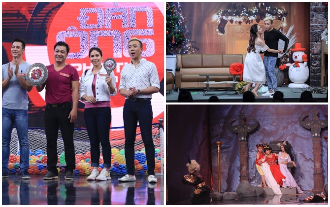 V-Show: Thu Trang ngoại tình công khai với Trường Giang, Trấn Thành hóa điên vì yêu Hương Giang Idol