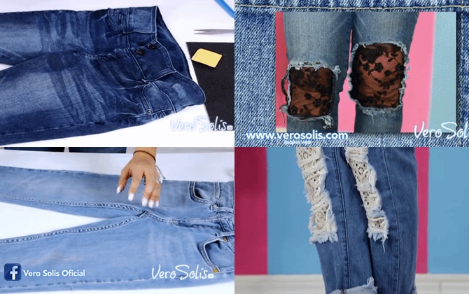 Tự chế lại quần jeans cũ thành những "items" cực chất.