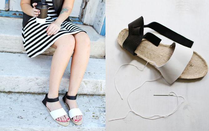 Làm sandal đơn giản cho chuyến du lịch đầu năm