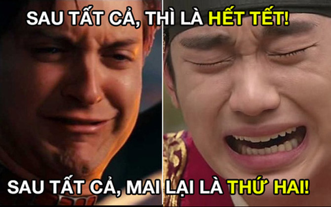 Đây chính là tâm trạng của chúng ta khi... Hết Tết Rồi!