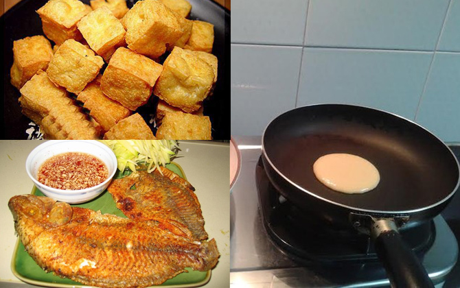 Mẹo rán không dính chảo mà không cần chảo chống dính