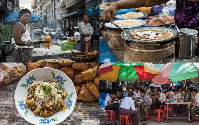 Một ngày dạo phố Yangon nếm thử món ăn địa phương