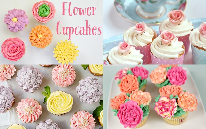 Tự tay trang trí bánh cupcakes tặng bạn gái ngày 8/3 