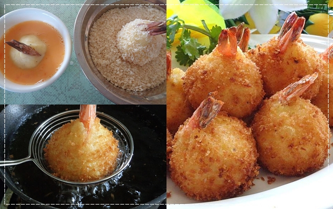 Làm bánh khoai tây bọc tôm chiên giòn dễ lắm nhé! 