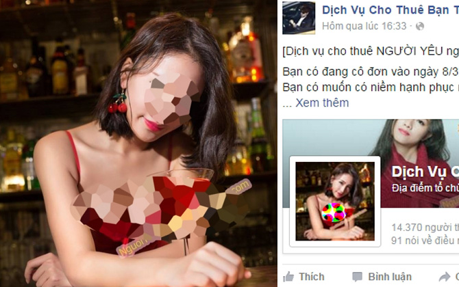 Thuê người yêu đi chơi 8-3: Cứ nhắn tin là có "hàng"?