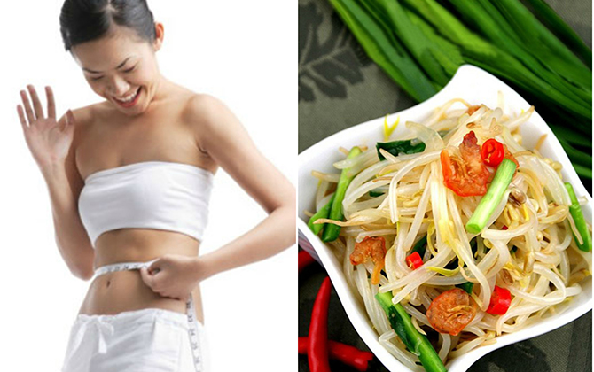 Giá đỗ - thần dược giảm cân sau sinh hiệu quả