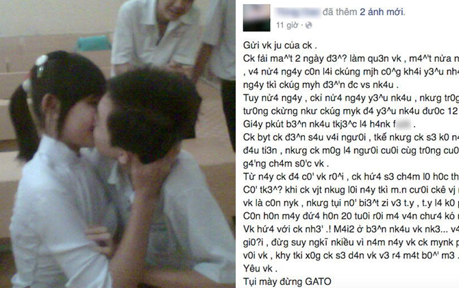 Xanh mặt trước thư nam sinh cấp 1 gửi 'vợ yêu' sau 2 ngày cưa cẩm