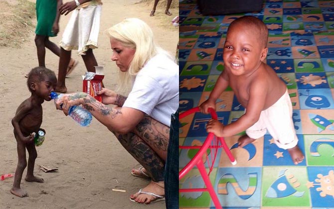 Cậu bé Nigeria bị bỏ đói suýt chết ngày ấy và bây giờ