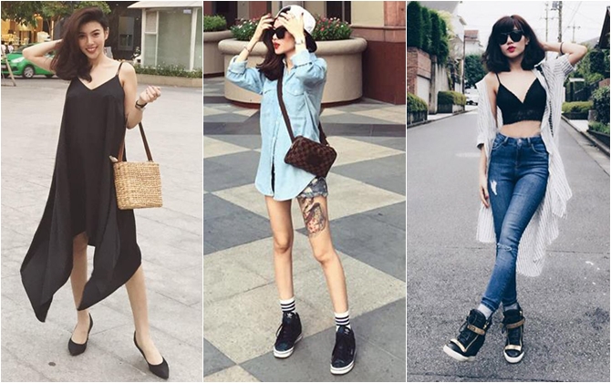 Thời trang cực ngầu của bà bầu xinh đẹp
