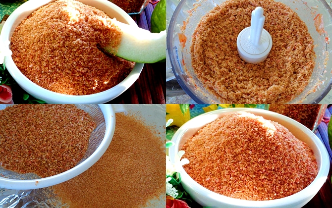 Tự làm muối tôm chấm hoa quả ngon hết ý 