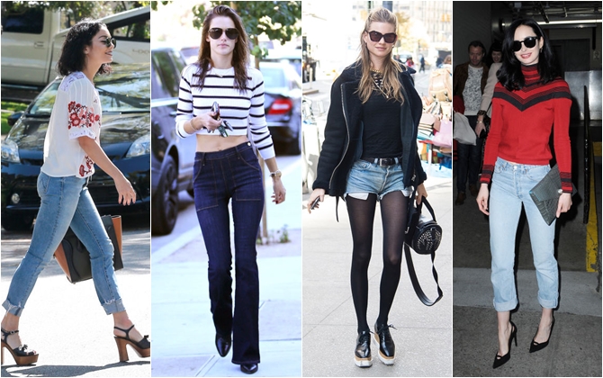 Diện quần jeans đơn giản mà đẹp như sao Hollywood