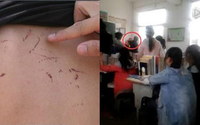 Giáo viên dội nước, đập đầu học sinh vào bàn gây tranh cãi