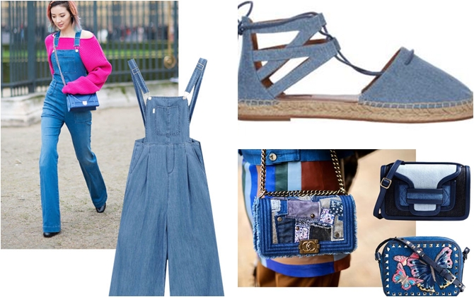 Cách diện denim đẹp từ đầu tới chân