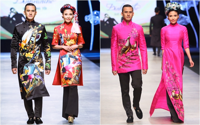 Lương Thế Thành - Thuý Diễm tình tứ trên sàn diễn catwalk VIFW 2016