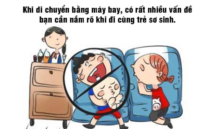 Lưu ý mẹ cần nhớ khi cho trẻ đi du lịch bằng máy bay