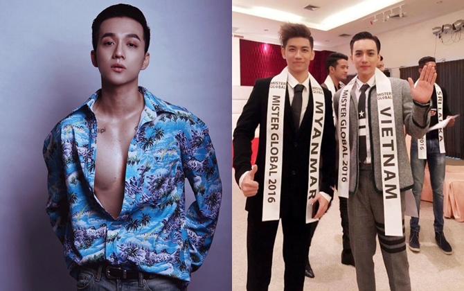 "Hotboy dao kéo" Cường Dimo bị Cục xem xét phạt vì thi chui Mister Global 2016