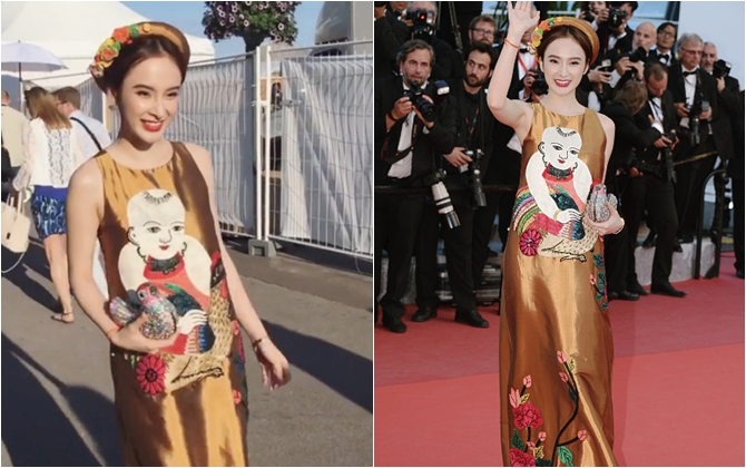 Không ngờ Angela Phương Trinh lại mặc trang phục này tại Cannes 2016