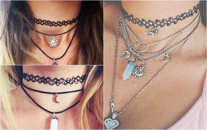 Muôn kiểu tattoo choker siêu hot cho bạn gái