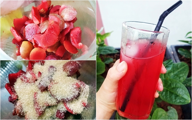 Tự làm nước siro mận giải khát ngày hè