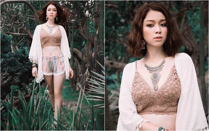 Mặc đẹp với style Bohemian như Hoa khôi Trương Tùng Lan