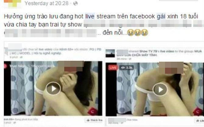 Nhiều người mất tài khoản vì xem các clip "nóng" được live stream trên Facebook