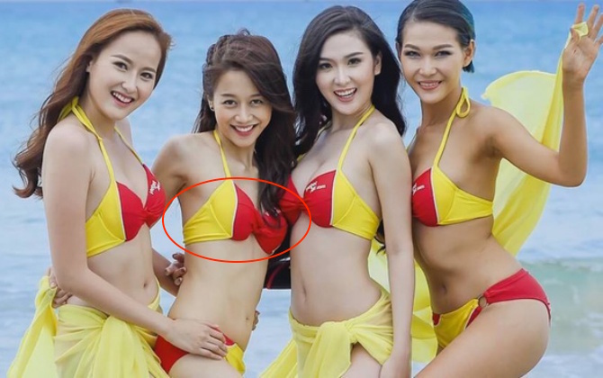 An Nguy mặc đồ tắm lộ nhược điểm bất lợi