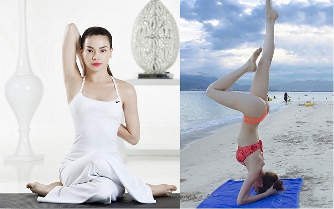 Hà Hồ, Phạm Hương đẹp mướt mắt khi tập yoga