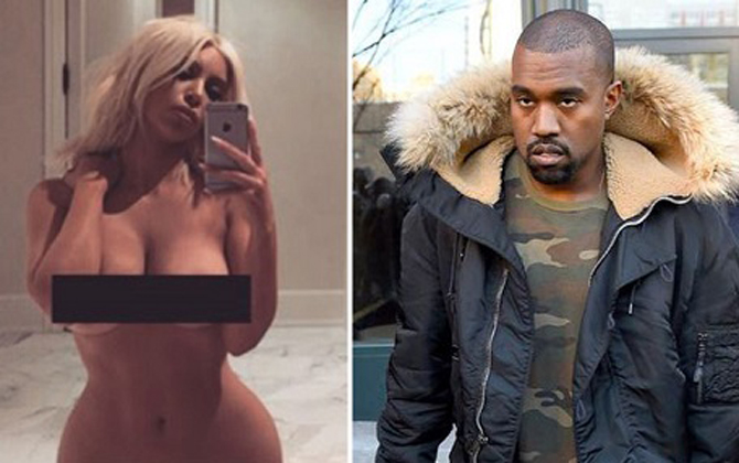 Chồng Kim Kardashian siêu khoái ảnh khỏa thân của vợ
