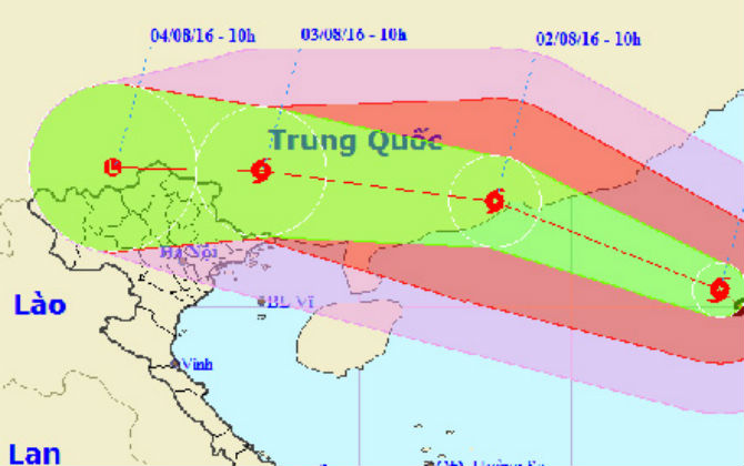Bão số 2 rất mạnh, dễ đổ bộ đất liền