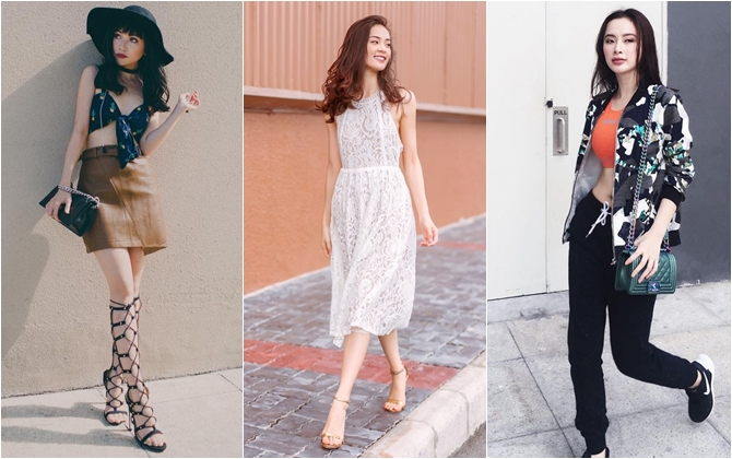 Angela Phương Trinh, Hạ Vy siêu trang nhã với street style đơn sắc