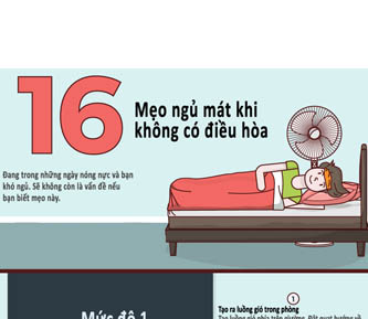 16 mẹo ngủ mát khi không có điều hòa
