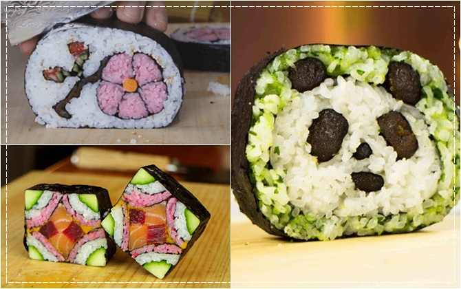 Tròn mắt với 5 cách cuộn sushi 'hot' nhất mạng xã hội