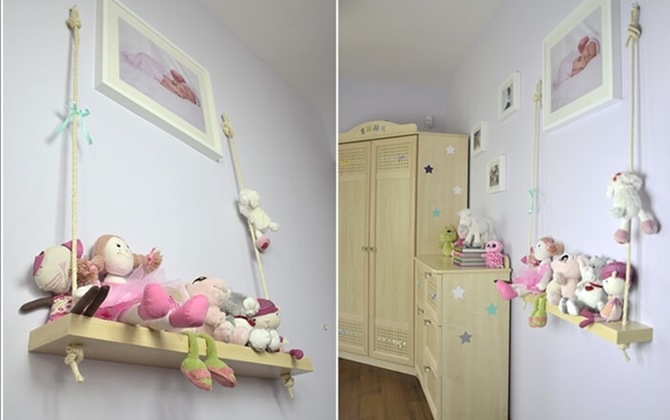 Mách mẹ mẹo lưu trữ đồ siêu dễ thương cho phòng bé