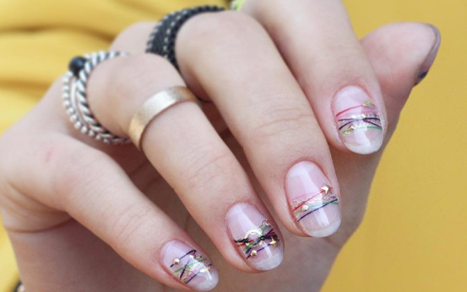 Mẫu nail vòng tay sặc sỡ khiến chị em phát cuồng