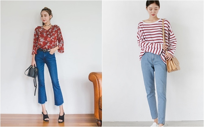 5 kiểu quần jeans không thể thiếu khi chào thu