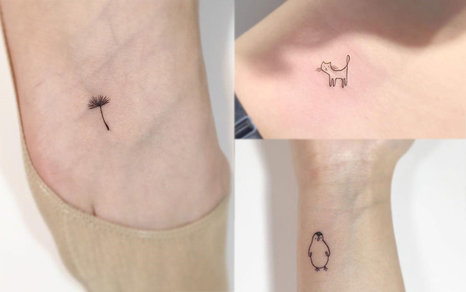 13 mẫu hình xăm siêu nhỏ mới nhìn đã mê