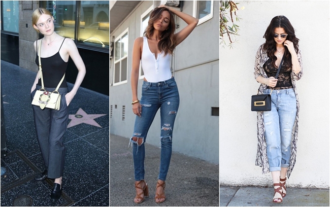 Diện bodysuit xuống phố sành điệu như sao Hollywood