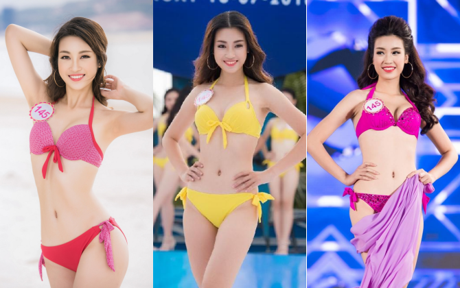 Hoa hậu Đỗ Mỹ Linh mặc bikini siêu quyến rũ