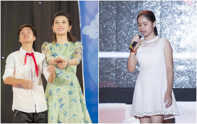 Á hậu Huyền My cảm động chuyện cô học trò mù hiếu học