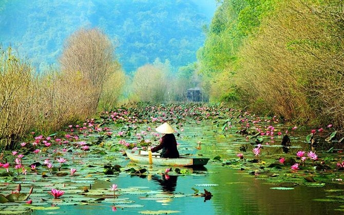 Suối Yến lãng mạn vào mùa thu