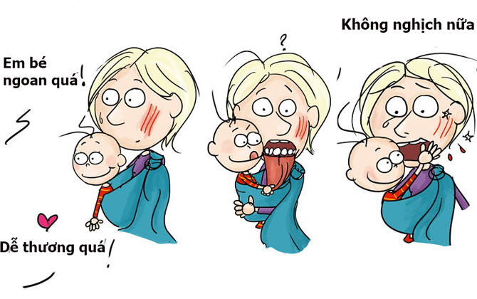 10 bức tranh cho thấy bạn là một anh hùng khi làm mẹ