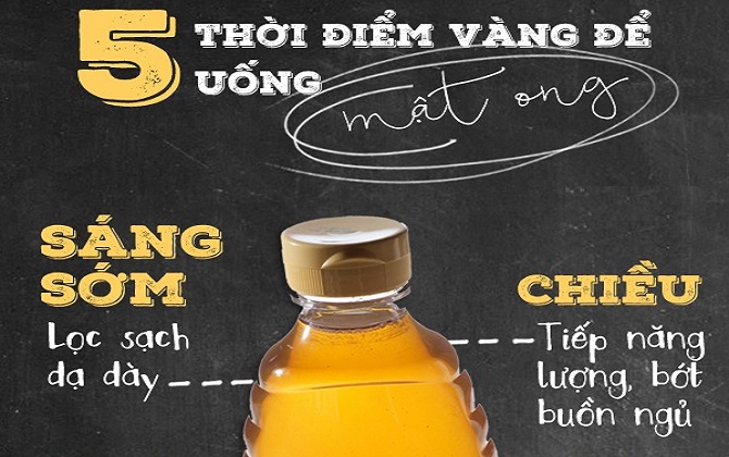 5 thời điểm vàng để uống mật ong